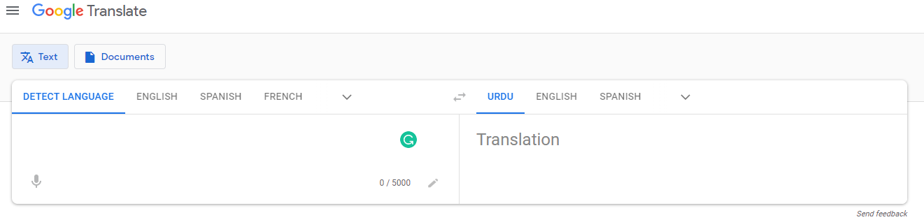 To urdu google translate english English to