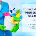 Immediate Hiring for Cleaners in Dubai