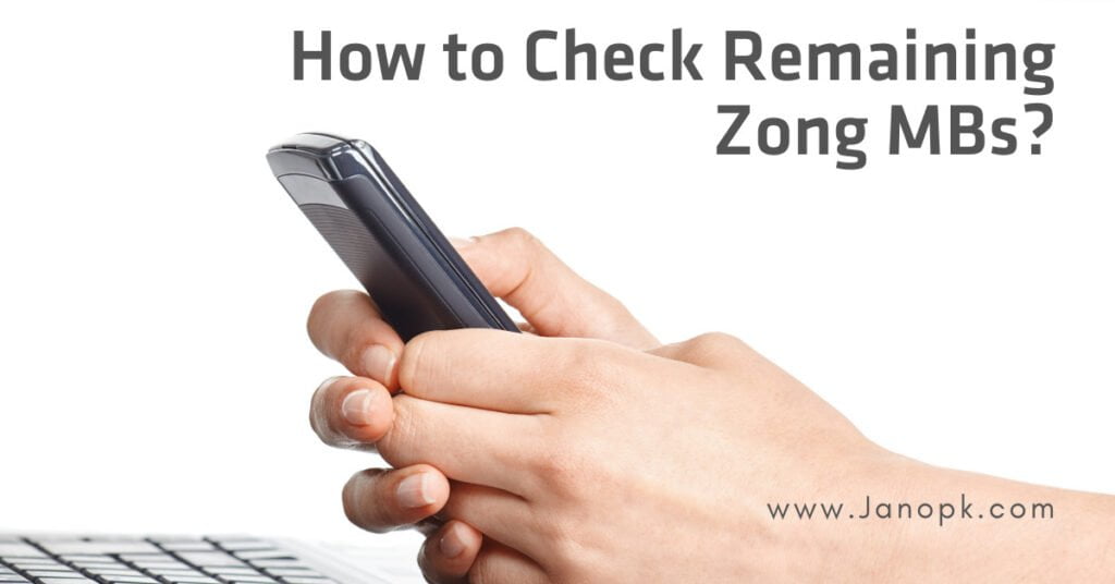 How to Check Zong MBs?